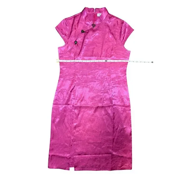 Lovely Faeriesty Pink Dress Size L - New with Minor Button Flaw - Picture 5 of 6